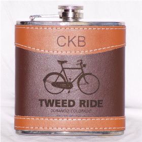 6oz Leather Hip Flask