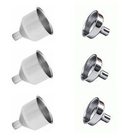 6 Pack of Stainless Steel Funnels for Essential Oils
