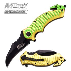 MTech USA MT-A884YG RESCUE KNIFE 5" CLOSED