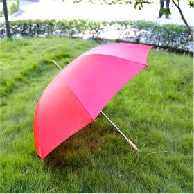 60" Solid Red Barton Outdoor Rain Umbrella