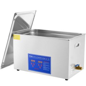 Professional Ultrasonic Cleaner, 30 L Ultrasonic Jewelry Cleaner with Digital Timer & Heater