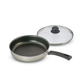 Tramontina 10 In Champagne Nonstick Covered Deep Saute Pan