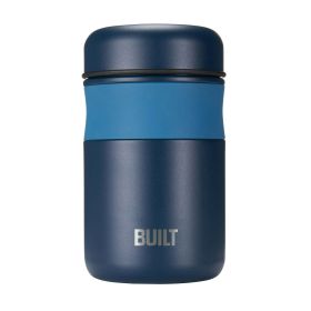 Built 16-Ounce Stainless Steel Double Wall Vacuum Insulated Food Jar in Blue