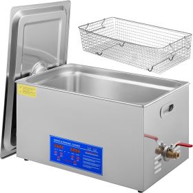 22L Industrial Ultrasonic Cleaner with Digital Timer&Heater 40kHz Professional Ultrasonic Cleaner 110V with Excellent Cleaning Effect for Wrench Tools