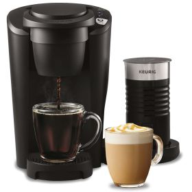 K-Latte Single Serve K-Cup Coffee and Latte Maker, Black