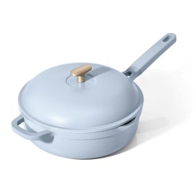 All-in-One 4 QT Hero Pan with Steam Insert, 3 Pc Set, Cornflower Blue by Drew Barrymore