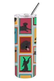 Lots of Black Labrador Retriever Stainless Steel Skinny Tumbler Vacuum Double Walled Reusable Insulated Tumbler Travel Cup for Coffee Cocktails Gift w