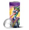 Pelican Mardi Gras Stainless Steel Skinny Tumbler Vacuum Double Walled Reusable Insulated Tumbler Travel Cup for Coffee Cocktails Gift with Lid, 20 oz