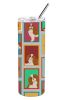Lots of Blenheim Cavalier Spaniel Stainless Steel Skinny Tumbler Vacuum Double Walled Reusable Insulated Tumbler Travel Cup for Coffee Cocktails Gift