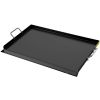Carbon Steel Griddle, 16" x 24" Griddle Flat Top Plate, Griddle for BBQ Charcoal/Gas Gril with 2 Handles