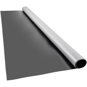 Dance Floor, 6.6x11.8ft Dance Floor Roll, 0.06in Thick PVC Vinyl Dance Floor, Black/Grey Reversible Portable Dance Floor, Non-Slip Dance Flooring