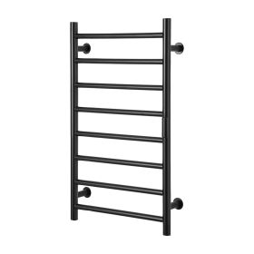 8 Bars Towel Warmer Rack, Wall Mounted Heated Towel Rack for Bathroom, IPX5 Waterpoof Towel Heater Rack with Timer & LED Display Screen