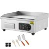 Commercial Electric Griddle, 1700W Countertop Flat Top Grill, 122-572 F Adjustable Temp