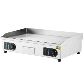 Commercial Electric Griddle, 4400W Countertop Flat Top Grill, 122-572 F Adjustable Temp