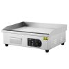 Commercial Electric Griddle, 3200W Countertop Flat Top Grill, 122-572 F Adjustable Temp