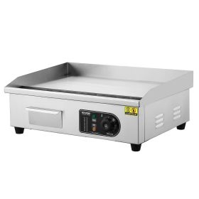 Commercial Electric Griddle, 3200W Countertop Flat Top Grill, 122-572 F Adjustable Temp