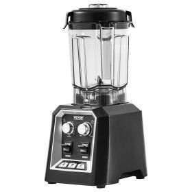Professional Blender, Commercial Countertop Blenders, 68 oz Plastic Jar Blender Combo, Stainless Steel 3 Functions Blender, for Frozen Drinks, Shakes