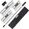 Skimming Blade Set,25+40+60 cm Blades + 35"-78" Extension Handle, European Stainless Steel Construction Knife