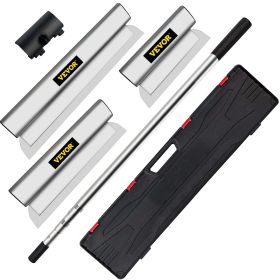 Skimming Blade Set,25+40+60 cm Blades + 35"-78" Extension Handle, European Stainless Steel Construction Knife