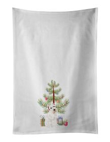 NEW Schnauzer White #1 Christmas Kitchen Towel Set of 2 White Dish Towels Decorative Bathroom Hand towel for Hand, Face, Hair, Yoga, Tea, Dishcloth