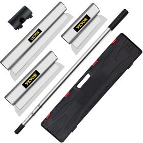 Skimming Blade Set,10"+24"+32" Blades + 35"-78" Extension Handle, European Stainless Steel Construction Knife