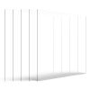 PET/Plexiglass Sheets, 5-Pack Plastic Sheet, 24 x 36 Inch 0.04 Inch Thick Transparent Clear Flexible Plastic Panels for Craft