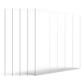 PET/Plexiglass Sheets, 5-Pack Plastic Sheet, 24 x 36 Inch 0.04 Inch Thick Transparent Clear Flexible Plastic Panels for Craft
