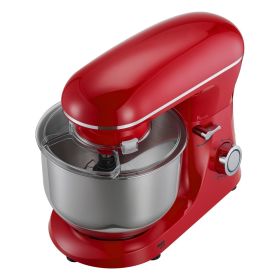 Stand Mixer, 6 QT Electric Kitchen Mixer, 660W Dough-Mixer, 6 + Pulse Speeds Tilt-head Food-Mixer with Stainless Steel Bowl, Dough Hook, Whisk, Beater