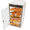 5-Tier Commercial Food Warmer Display, 800W Food Display Warmer with LED Light, Adjustable Shelf and Stainless Steel Frame, 86-185 F Air Heating
