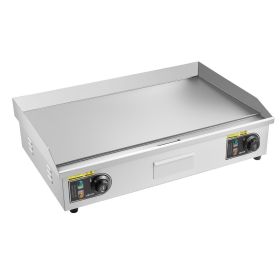 Commercial Electric Griddle, 28.54 x 15.75 in, 4400W, 122-570 Fahrenheit Adjustable Temp Control