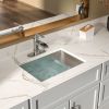 Undermount Stainless Steel Single Bowl Bathroom Basin Rectangle Vessel Sink with Pop Up Drainer(18in.*13in.*5in.)