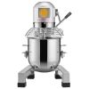Commercial Food Mixer, 10L Commercial Stand Mixer with 3 Adjustable Speeds, 550W Dough Mixer with Stainless Steel Bowl and 3 Mixing Attachments