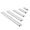Drywall Skimming Blade Set, 10/16/24/32/40 in Skimming Blades + 34-81.6 in Extension Handle Pole, Stainless Steel Knife Professional Skim Coat Tools