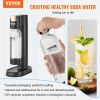 Sparkling Water Maker, Soda Maker Machine for Home Carbonating, Seltzer Water Starter Kit with BPA-free 1L PET Bottle, 2 CO2 Cylinders