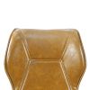 Set of 2, Leather Dining Chair with High-Density Sponge, PU Chair Kitchen Stools for Dining room,homes, kitchens,Brown