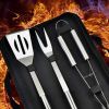 3 PCS Stainless Steel BBQ Grill Utensils Set