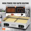 Commercial Electric Griddle, 2800W Countertop Half-Flat Top Grill, 122-572 F Adjustable Temp