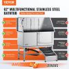 62" Pet Dog Bathing Station w/Ramp, Professional Stainless Steel Dog Grooming Tub w/ Soap Box, Faucet,Rich Accessory,Bathtub for Large,Medium
