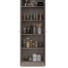 Storage Cabinet Pipestone, Double Door, Light Gray Finish