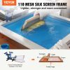 Screen Printing Kit, 2 Pieces Aluminum Silk Screen Printing Frames 8x10/10x14in 110 Count Mesh