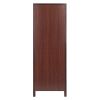 Brooke Jelly 4-Section Cupboard; Wine Storage; Walnut