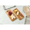 Better Homes & Gardens Rectangle Two-Tier Wood Serving Tray, 14.29" L x 7.08" W, Gray