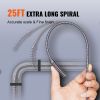 Drain Auger 25Ft, Plumbing Snake Auto Feed, Plumbers Snake with Drill Attachment