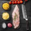 Qulajoy Santoku Knife, High Carbon Stainless Steel Chef Knife Japanese Kitchen Knives With Ergonomic Pakkawood Handle, Chopping Knife For Home Kitchen