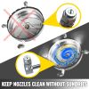 Surface Cleaner 18 inch Flat Surface Cleaner for Pressure Washer 4000psi Pressure with 3/8 Quick Connector Surface Cleaner with Casters 10.5GPM Stainl