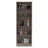 Storage Cabinet Pipestone, Double Door, Light Gray Finish