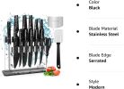 Knife Set;  16 Pcs Kitchen Knife Set;  Sharp Stainless Steel Chef Knife Set with Acrylic Stand;  Nonstick Knife Sets for Kitchen with Block