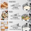Stand Mixer, 660W Electric Dough Mixer with 6 Speeds LCD Screen Timing, Tilt-Head Food Mixer with 5.8 Qt Stainless Steel Bowl, Dough Hook, Flat Beater