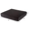 Seat Cushion-3' Memory Foam and Gel Layers-Removable Cover and Waterproof Lining-Comfortable Support in Wheelchair;  Desk;  Office Chair by Bluestone