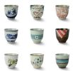 4Pcs Japanese Style Plum Flower Ceramic Teacups Small Straight Wine Cups 150ML